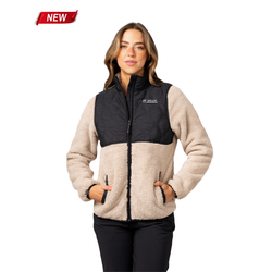 Image of Women's Quilted Teddy Fleece Jacket