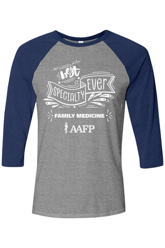 Unisex Three-Quarter Sleeve Baseball Tee - Best Specialty Logo - DTG image thumbnail