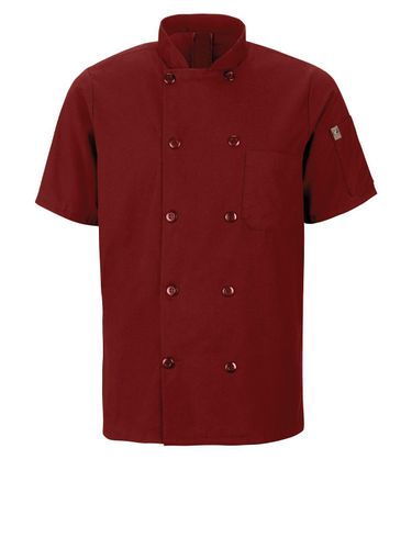 Mimix™ Men's Short Sleeve Chef Coat with OilBlok image thumbnail Mimix™ Men's Short Sleeve Chef Coat with OilBlok image thumbnail