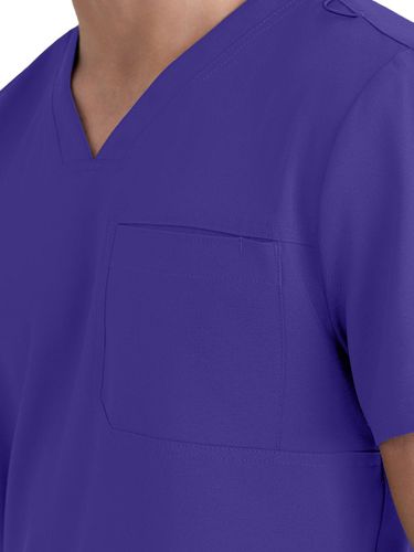 Grey's Anatomy - Men's 1-Pocket V-Neck Journey Scrub Top image thumbnail