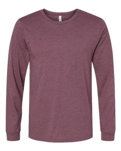 UNISEX Bella Heather CVC Long Sleeve Tee - 3501CVC_1Clr Front image thumbnail