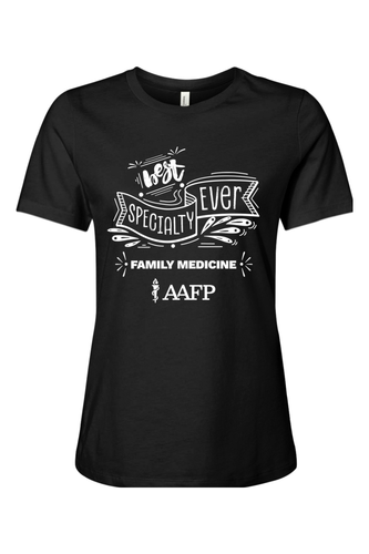 Women's Relaxed Jersey Short Sleeve Tee - Best Specialty Logo - DTG image thumbnail
