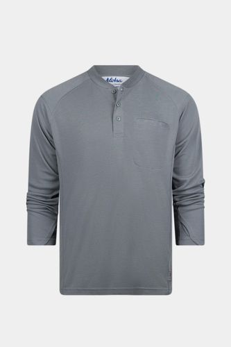 Aloha 6.0 oz. CAT2 FR Inherent Long Sleeve Raglan Henley Shirt Copy (1) image thumbnail