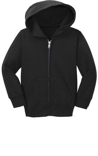 Port & Co Toddler Core Fleece Full-Zip Hooded Sweatshirt image thumbnail