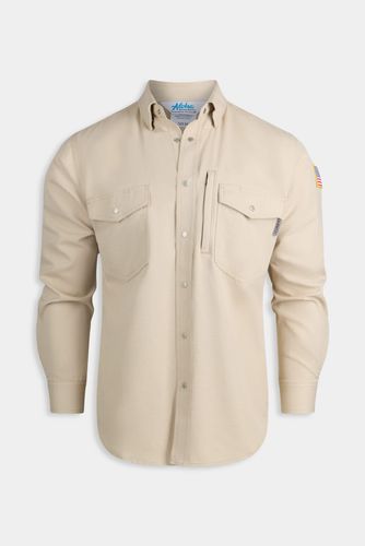 Aloha 5.3 oz. CAT2 Inherent FR RipStop Short Vented Back Snap Collar Shirt w/ Zipper Pocket Copy (1) image thumbnail