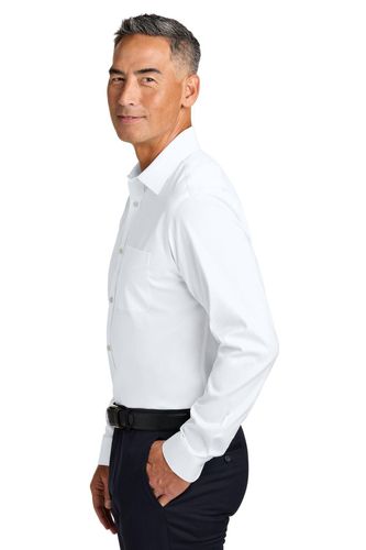 Brooks Brothers Wrinkle-Free Stretch Pinpoint Spread Collar Shirt BB18012 image thumbnail