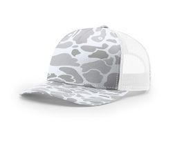 Image of Richardson Printed Five-Panel 112 Trucker Cap - Offset Logo