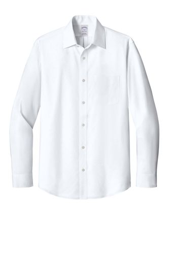 Brooks Brothers Wrinkle-Free Stretch Pinpoint Spread Collar Shirt BB18012 image thumbnail