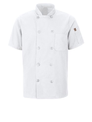 Mimix™ Men's Short Sleeve Chef Coat with OilBlok image thumbnail Mimix™ Men's Short Sleeve Chef Coat with OilBlok image thumbnail