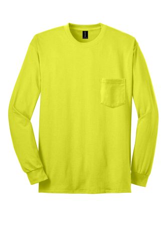 2410 Cotton Long Sleeve T-Shirt - Safety Green image thumbnail