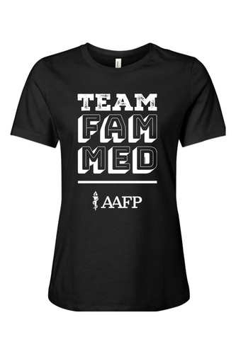 Women's Relaxed Jersey Short Sleeve Tee - Team Fam Med Logo - DTG image thumbnail