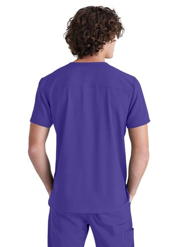 Grey's Anatomy - Men's 1-Pocket V-Neck Journey Scrub Top image thumbnail