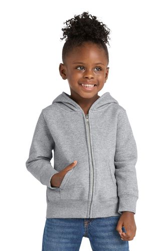 Port & Co Toddler Core Fleece Full-Zip Hooded Sweatshirt image thumbnail