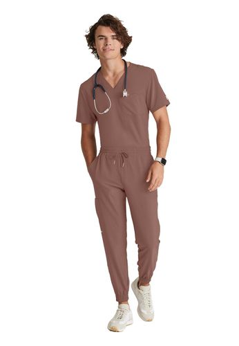 Grey's Anatomy - Men's 1-Pocket V-Neck Journey Scrub Top image thumbnail