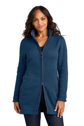 Image of Port Authority Women's Arc Sweater Fleece Long Jacket