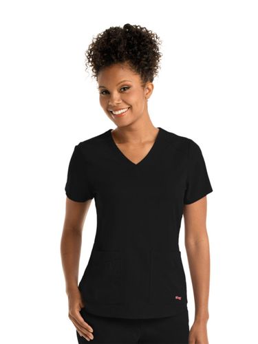 Grey's Anatomy - Women's 4-Pocket V-Neck Emma Scrub Top image thumbnail