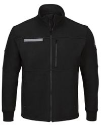Image of Zip Front Fleece Jacket-Cotton /Spandex Blend - SEZ2