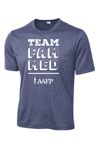 Sport-Tek Tall Heather Contender Tee - Team Fam Med Logo - DTG image thumbnail