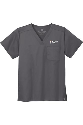 Unisex WorkFlex Chest Pocket V-Neck Top image thumbnail