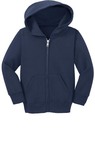 Port & Co Toddler Core Fleece Full-Zip Hooded Sweatshirt image thumbnail