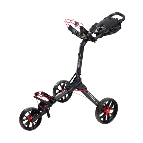 Bag Boy Nitron Auto-Open Push Cart - Black/Red image thumbnail