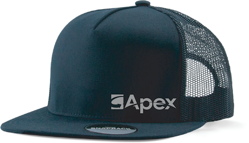 Traditional 5-panel Pro Trucker Cap - Solid Blue Black image thumbnail