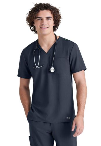 Grey's Anatomy - Men's 1-Pocket V-Neck Journey Scrub Top image thumbnail