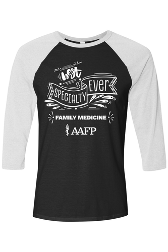 Unisex Three-Quarter Sleeve Baseball Tee - Best Specialty Logo - DTG image thumbnail