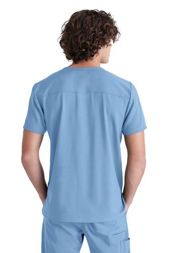 Grey's Anatomy - Men's 1-Pocket V-Neck Journey Scrub Top image thumbnail