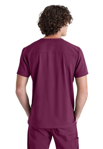 Grey's Anatomy - Men's 1-Pocket V-Neck Journey Scrub Top image thumbnail