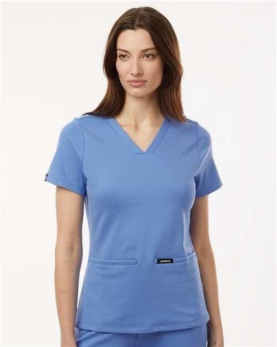 Jaanuu Women's Cesi Ultrasoft Scrub V-Neck Top image thumbnail