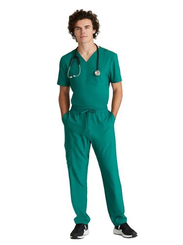 Grey's Anatomy - Men's 1-Pocket V-Neck Journey Scrub Top image thumbnail