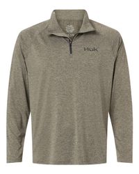 Image of Men's Airweight Heather Quarter-Zip Pullover