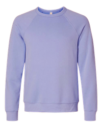 Image of UNISEX Bella Sponge Fleece Raglan Crewneck Sweatshirt - 3901_1Clr Front