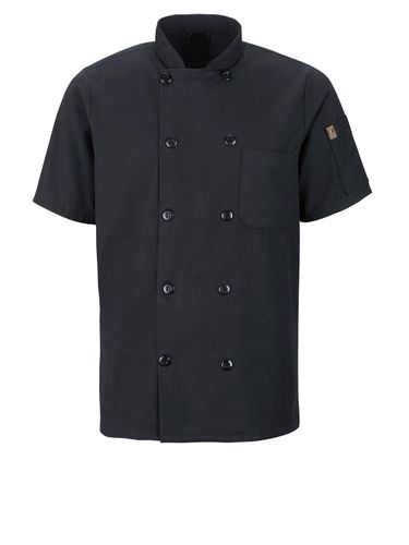 Mimix™ Men's Short Sleeve Chef Coat with OilBlok image thumbnail Mimix™ Men's Short Sleeve Chef Coat with OilBlok image thumbnail