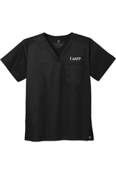 Image of Unisex WorkFlex Chest Pocket V-Neck Top