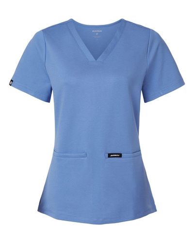 Jaanuu Women's Cesi Ultrasoft Scrub V-Neck Top image thumbnail