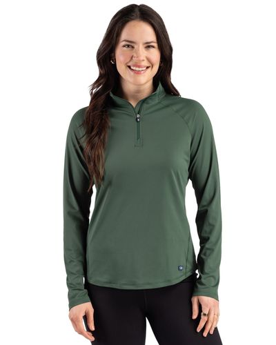 Cutter & Buck Prospect Recycled Featherlight Stretch Womens Quarter Zip image thumbnail