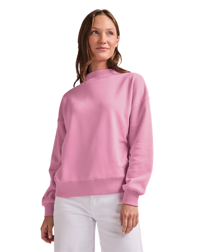 LADIES Charles River Willow Mock-Neck Sweatshirt - 5726_1Clr Front image thumbnail