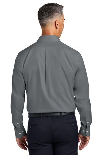 Brooks Brothers Wrinkle-Free Stretch Pinpoint Spread Collar Shirt BB18012 image thumbnail
