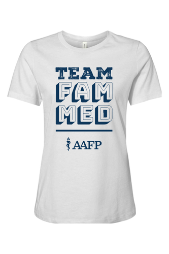 Women's Relaxed Jersey Short Sleeve Tee - Team Fam Med Logo - DTG image thumbnail