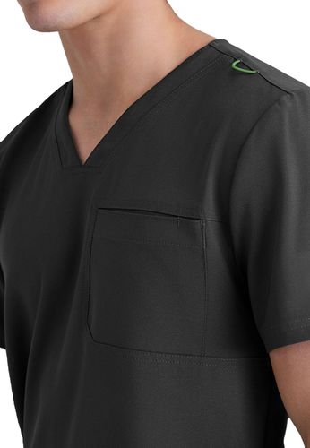 Grey's Anatomy - Men's 1-Pocket V-Neck Journey Scrub Top image thumbnail