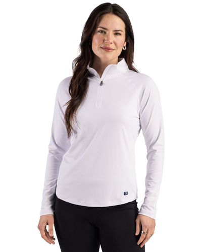 Cutter & Buck Prospect Recycled Featherlight Stretch Womens Quarter Zip image thumbnail