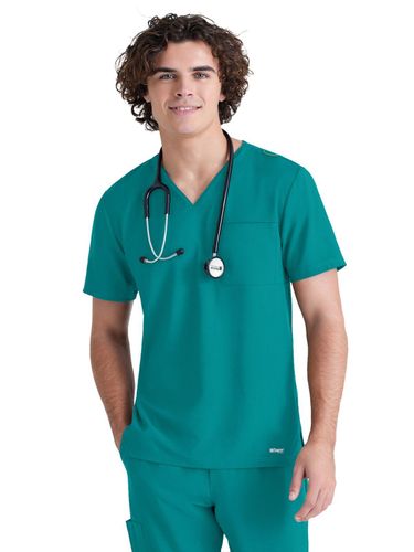 Grey's Anatomy - Men's 1-Pocket V-Neck Journey Scrub Top image thumbnail