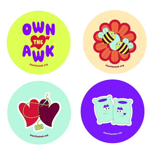 Own the Awk Stickers image thumbnail