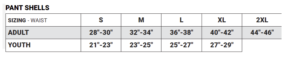 size charts