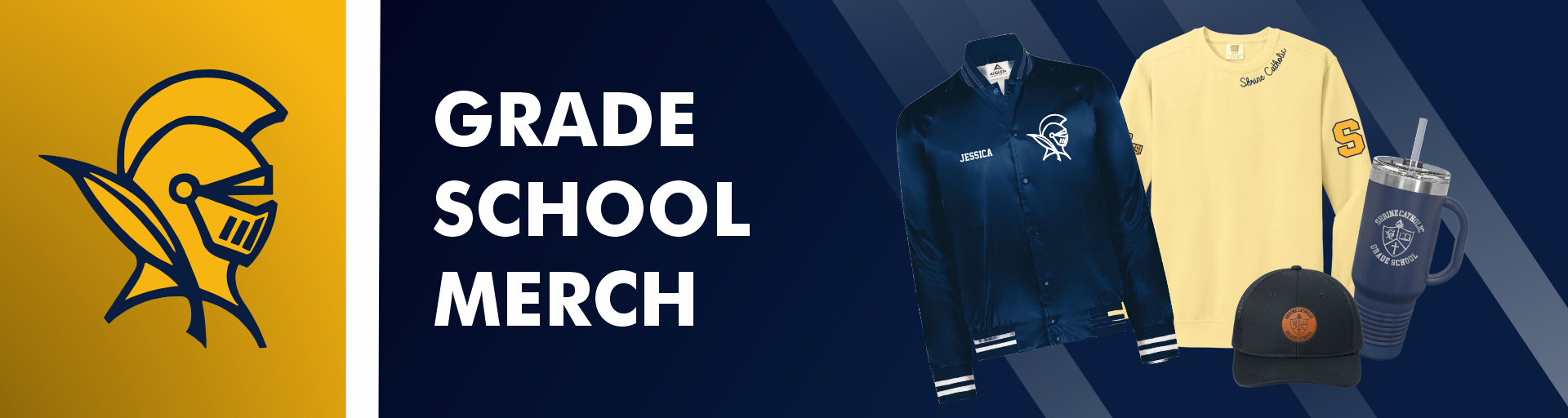 Grade School Merch Banner