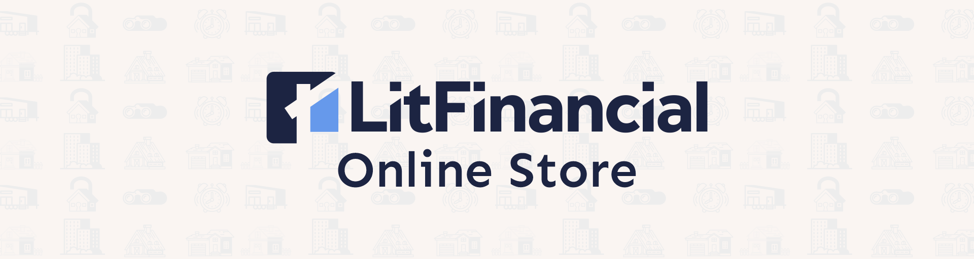 Home Banner: Lit Financial Logo - Let's shop