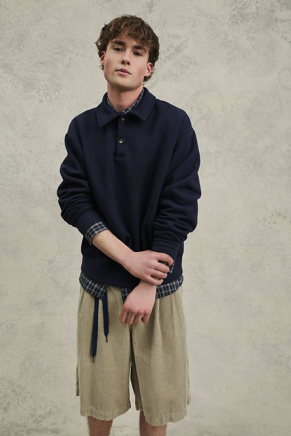 Collared Fleece Pullover