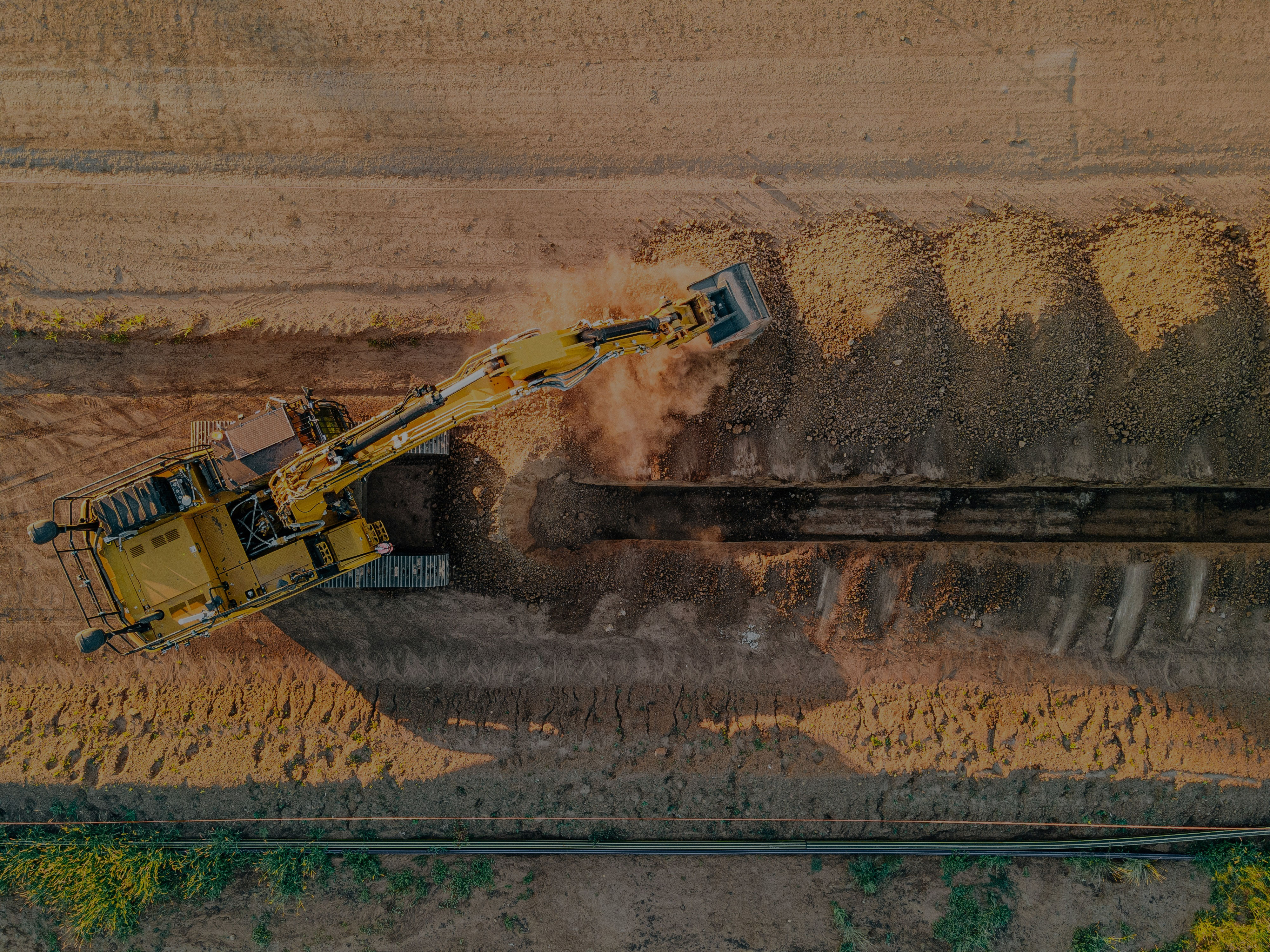 Excavator From Above